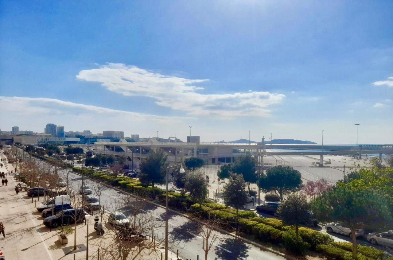 Spacieux Et Lumineux Appartement Vue Mer Joliette Марсель Екстер'єр фото